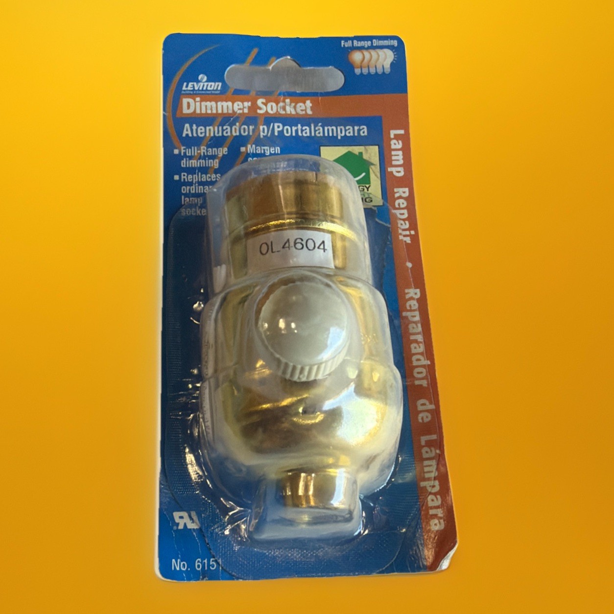 🔥1 Unit ~ Leviton 6151 Lamp Socket Dimmer Full Range Dimming Adapter🔥