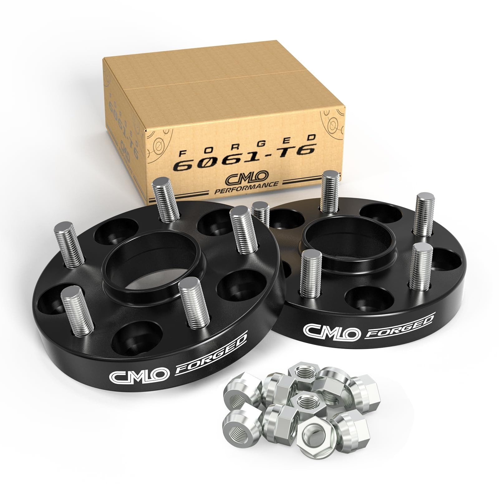 1 Inch Wheel Spacers Hubcentric 5x4.75 Compatible For Camaro 1.0" (2pc) Black