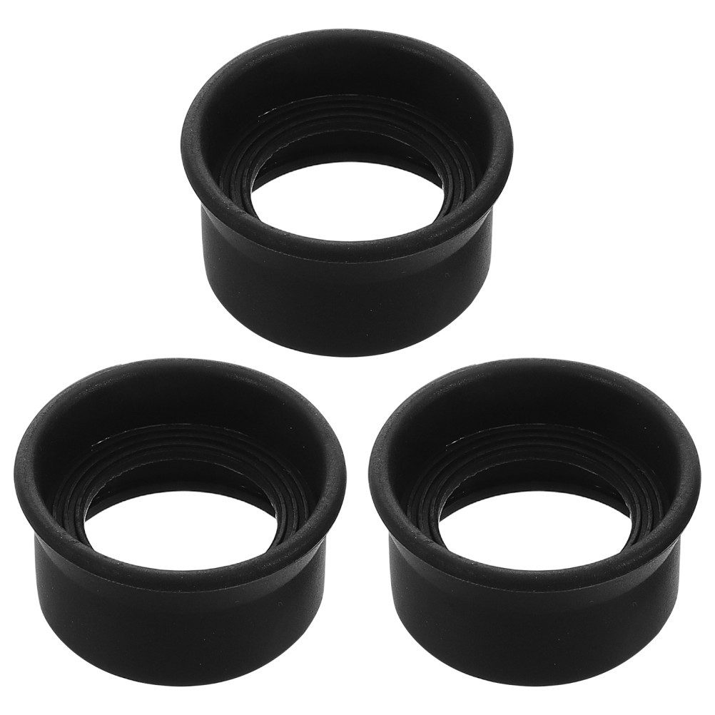 3 Pcs Eyepiece Lens Guard Cap Binocular Cup Covers Microscope Cups