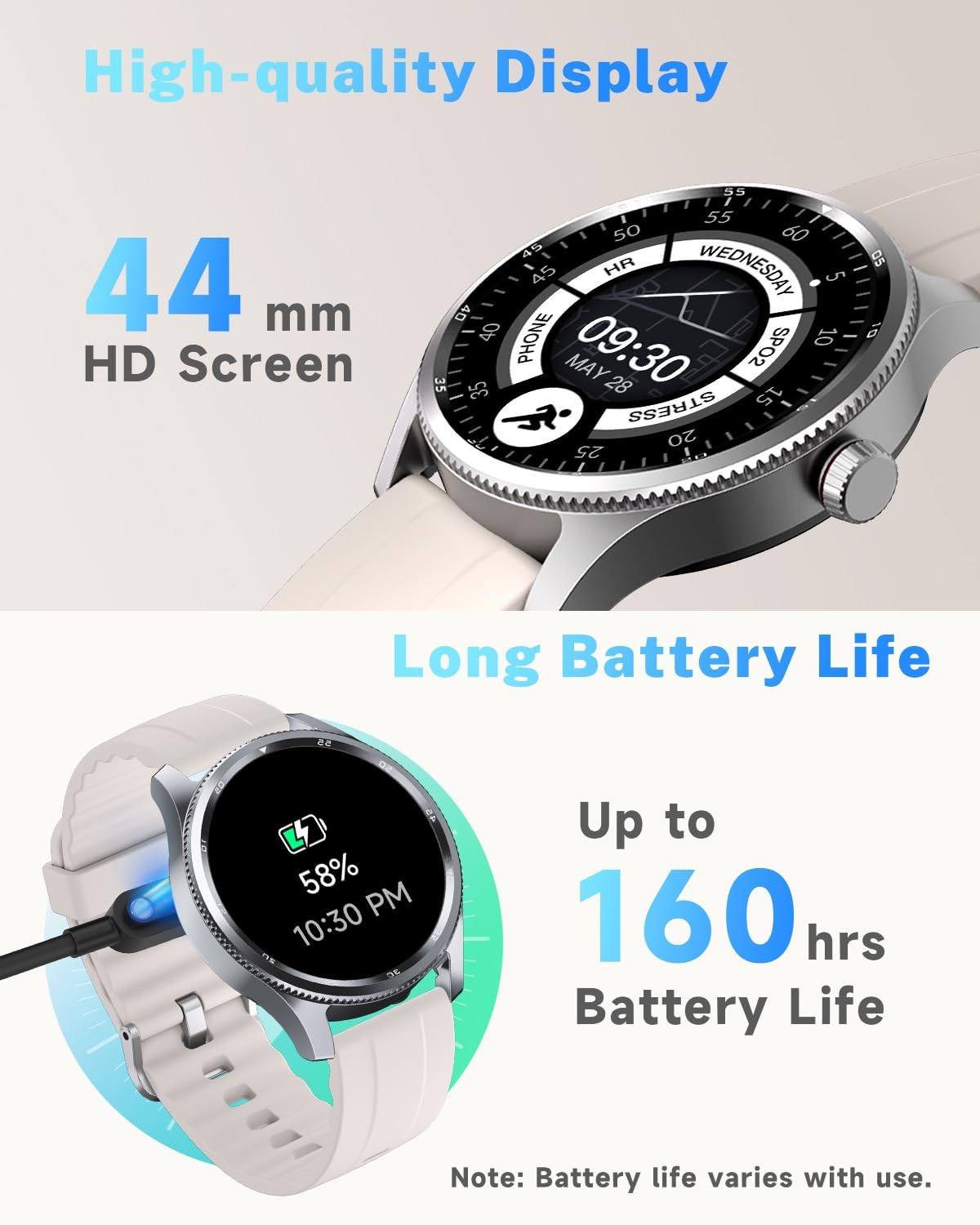 Men with Metal Bezel, Answer Make /Heart Rate/Step Counter/Sleep Tracker/100 ...