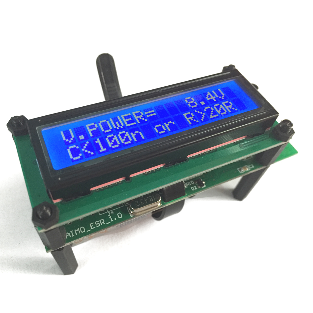 2pcs AideTek ESR01 ESR LCR Meter ohm Capacitance 0.01-20Ω 0-60uH Inductance 72K