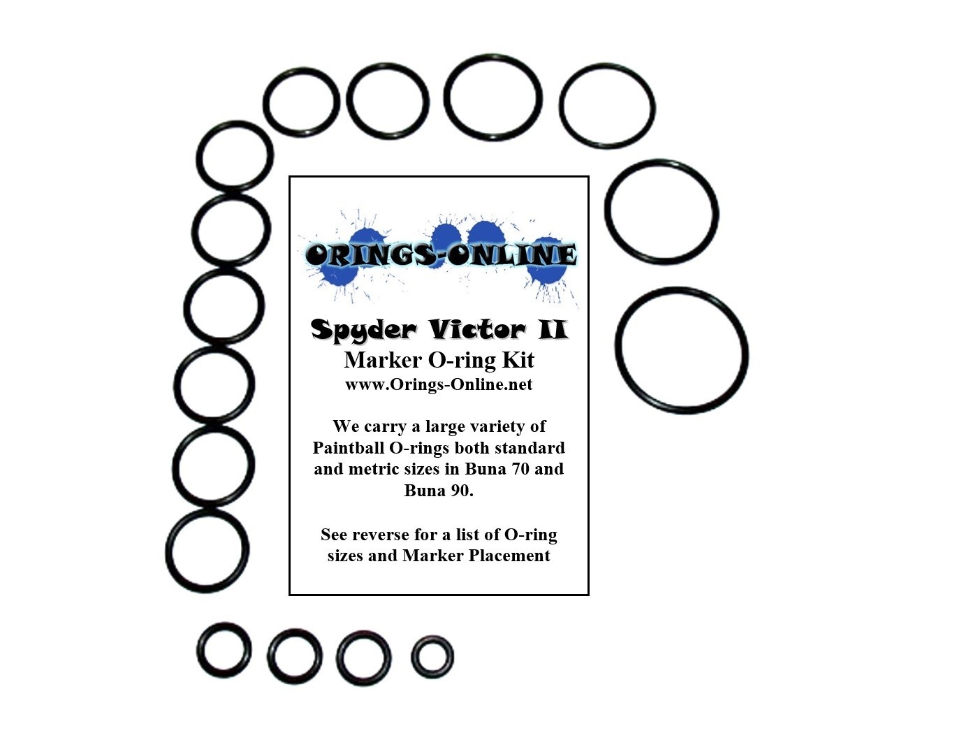 Spyder Victor 2 Paintball Marker O-ring Oring Kit x 2 rebuilds / kits