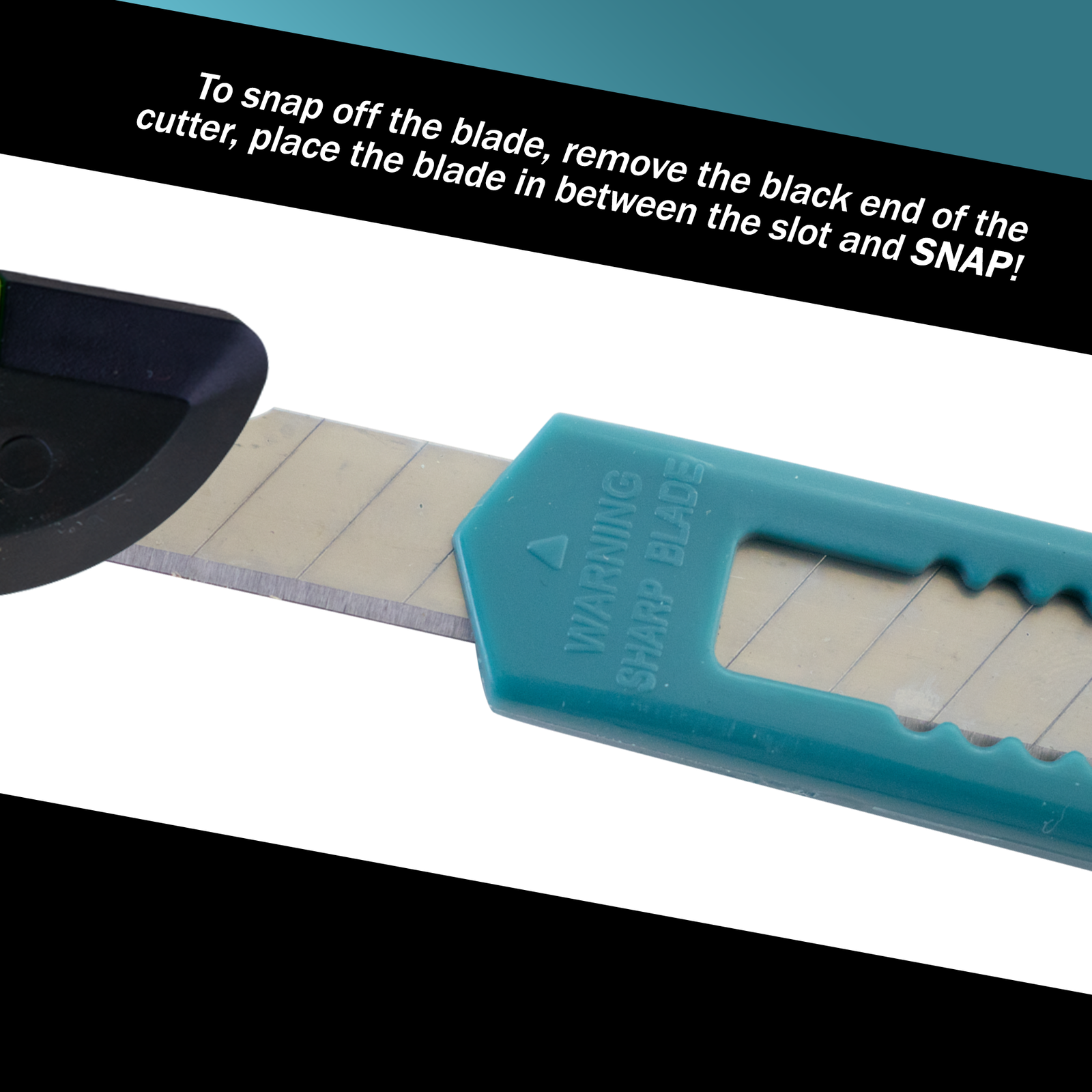MotoProducts Turquoise Blue Small Retractable Utility Knife Wholesale 20 Pcs