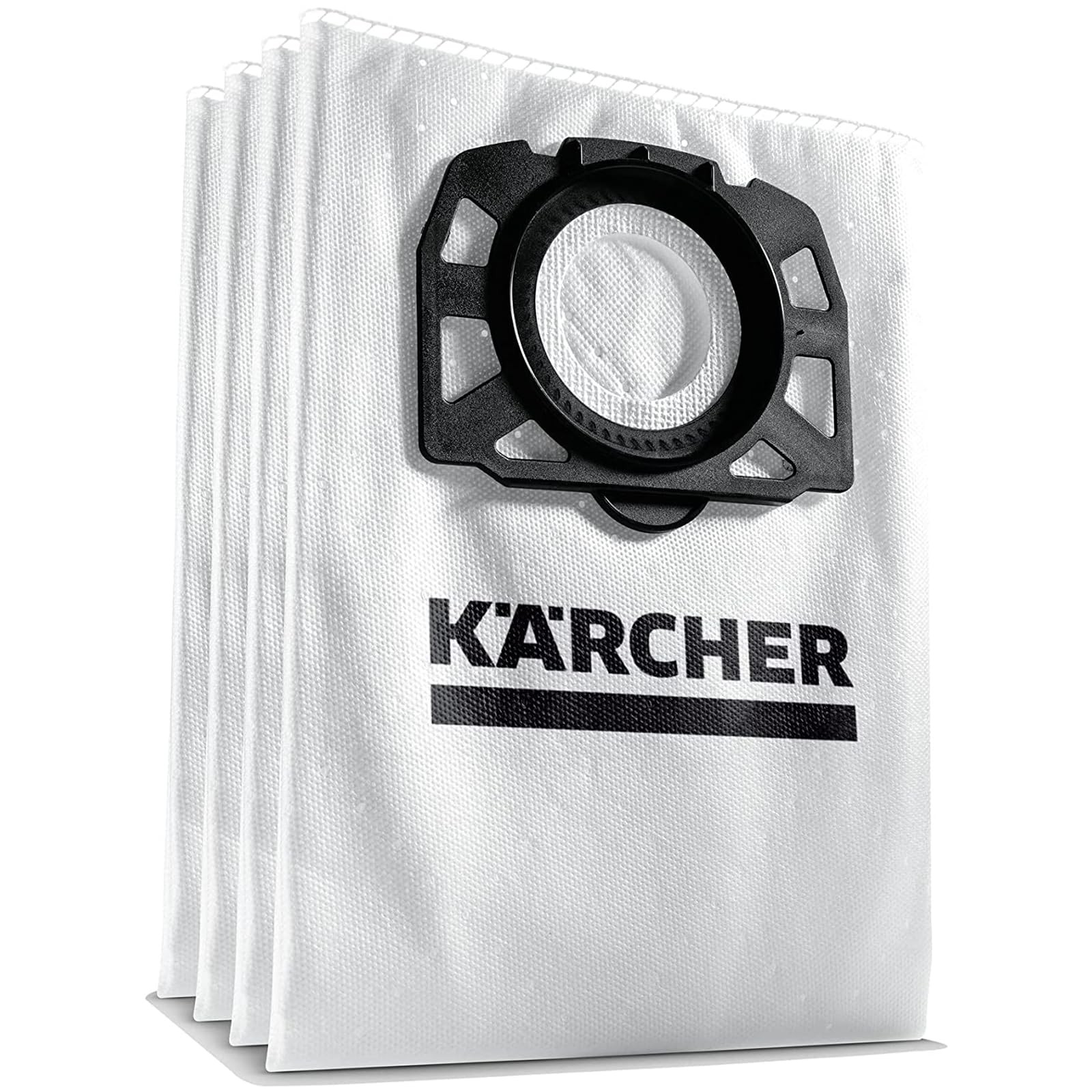 Filter Bags 4 Pack Fleece White Karcher WD 5 6 2.863-006.0 Vacuum Compatible