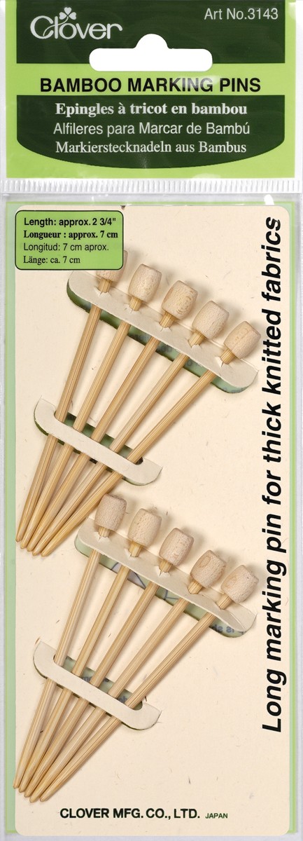 Bamboo Marking Pins 2.75" 10/Pkg