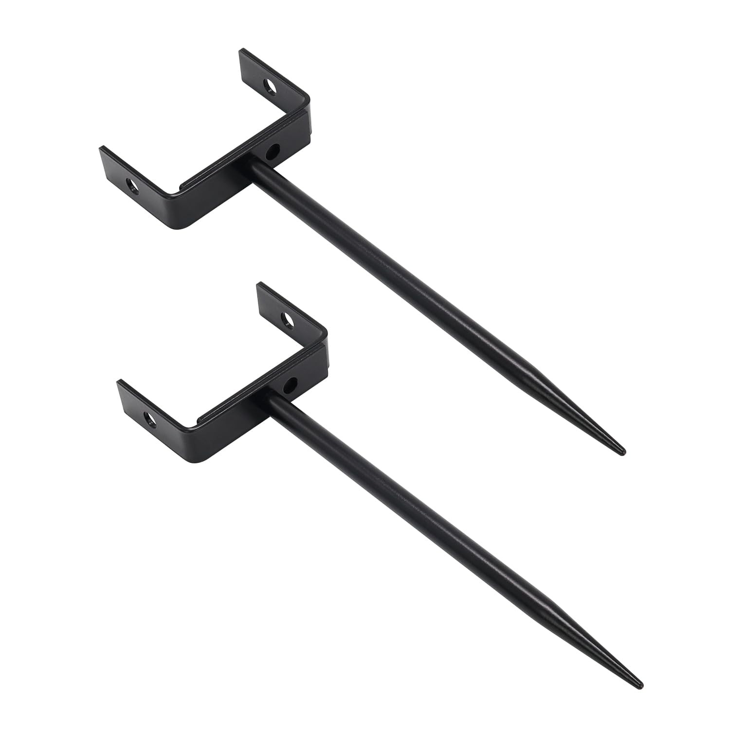 QZATTCAEN Rainwater Downspout Bracket - Heavy-Duty Galvanized Iron 2 Pack