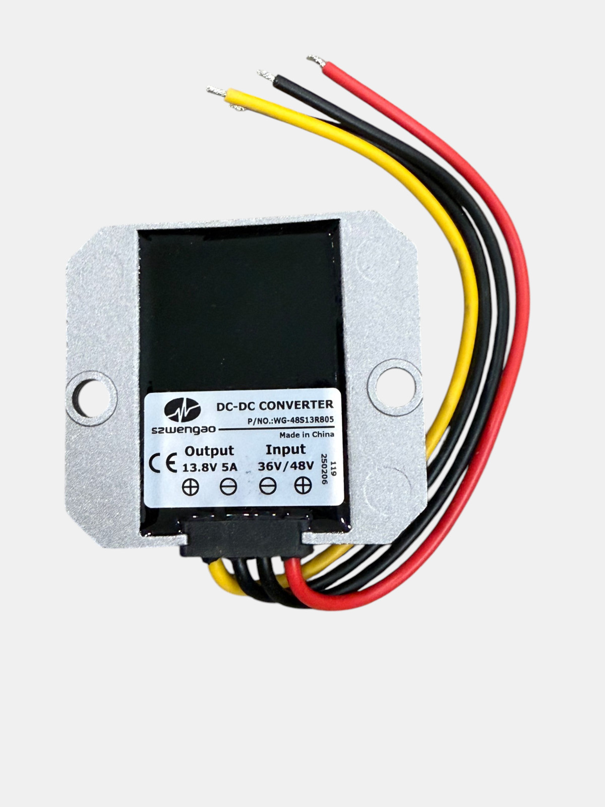 36V 48V Step Down to 13.8V 15A Converter DC-DC Voltage Regulator Waterproof