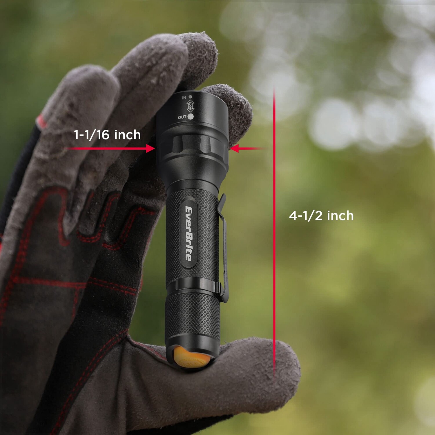 EverBrite 150 Lumen Mini LED Flashlight 3Lighting Mode Zoomable Adjustable Focus