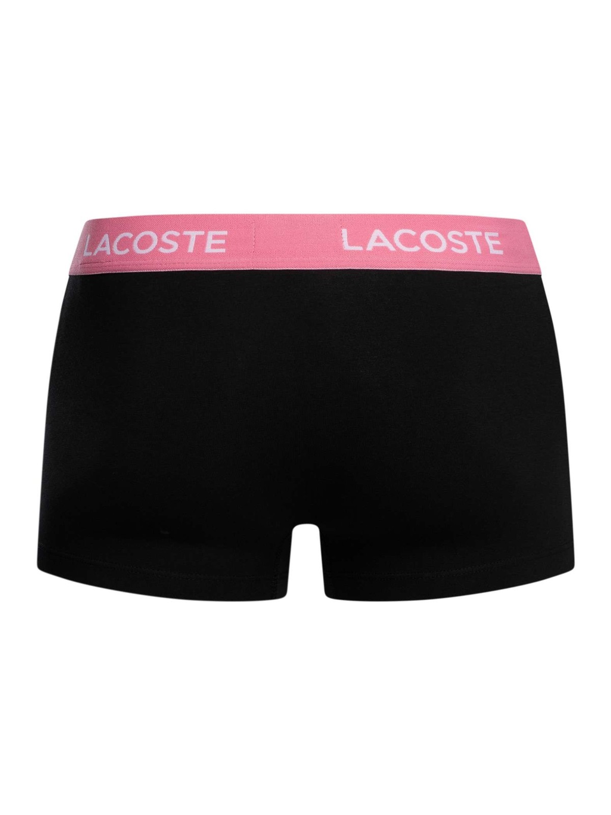 Lacoste Men's 5 Pack Cotton Stretch Trunks, Black