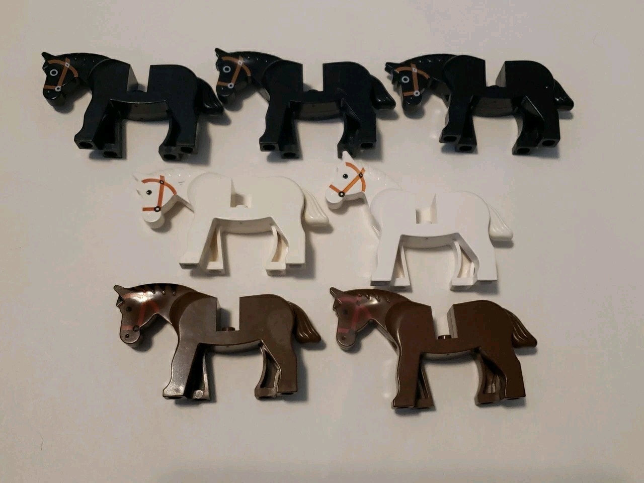 Lego Minifigure Horse Lot of 7