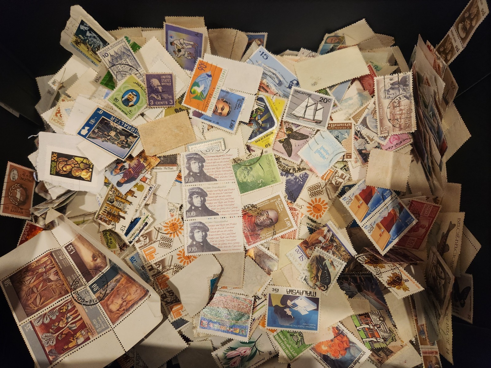 Mixed Lot of Vintage World Stamps - Used Off Paper - 50+ Stamps Per Pack