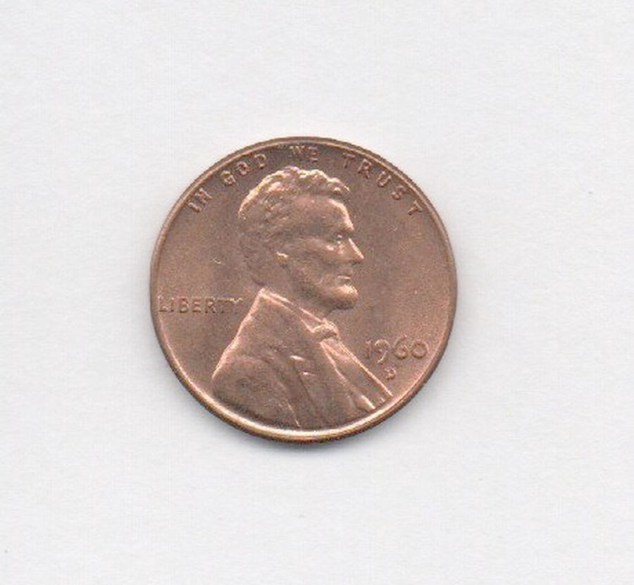 1960-D Lincoln Penny  "Heavy 9"