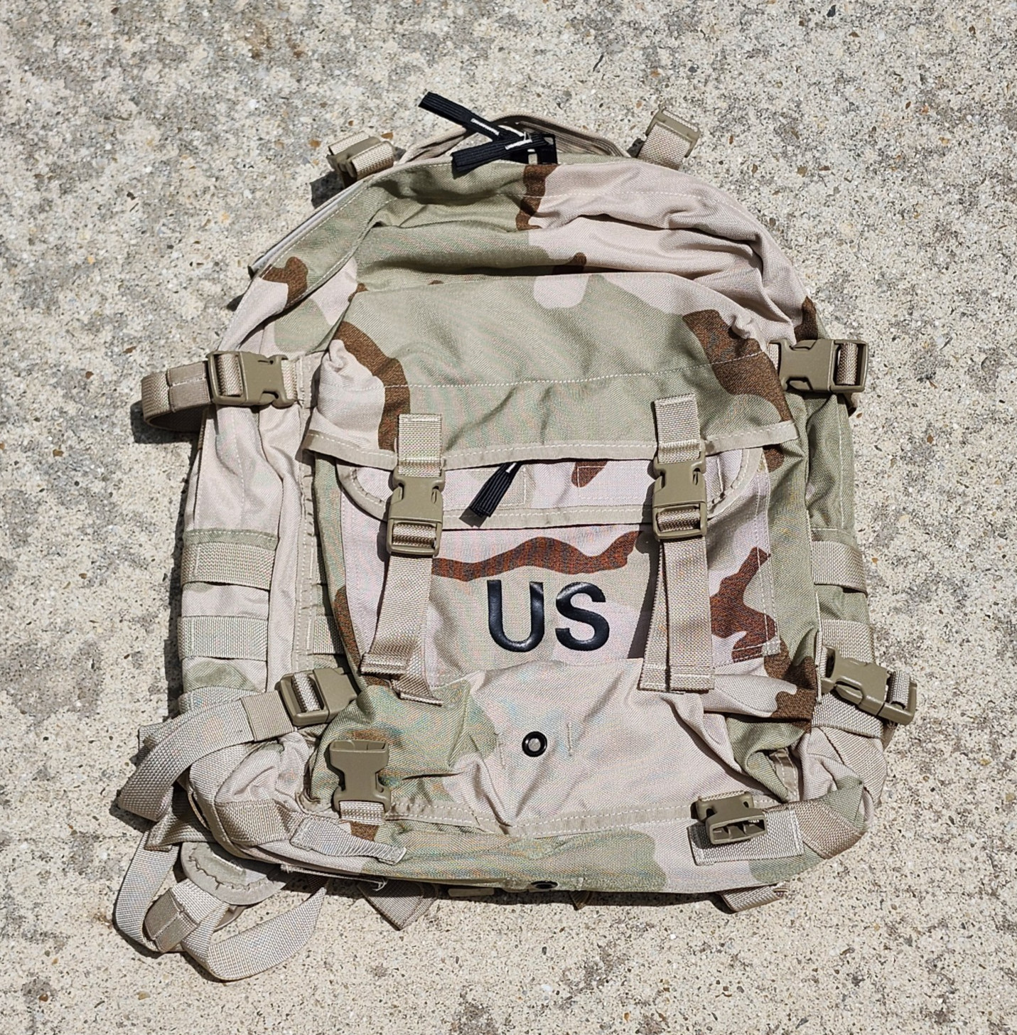 NEW! VTG USGI Military DCU Desert Camouflage 3-Day Assault Pack Backpack MOLLE