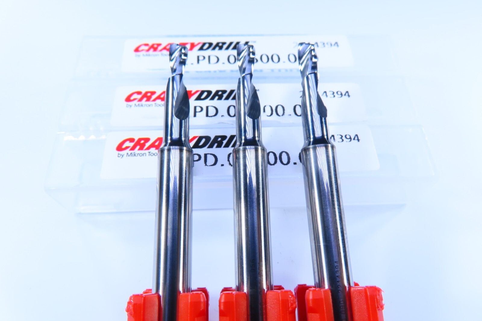 LOT ( 3 ) NEW MIKRON TOOL CRAZYDRILL .1378" COOLPILOT SOLID CARBIDE PILOT DRILLS
