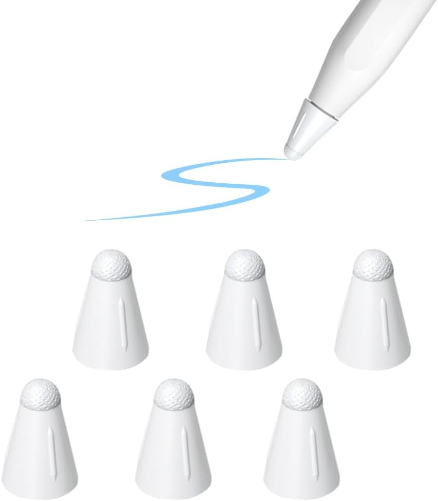 Upgrade Covers for Apple Pencil Tips Suitable Paper-Like Screen Protector, Noise