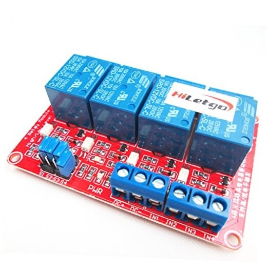 12V 4 Channel Relay Module with OPTO-Isolated Support High and Low Level Small