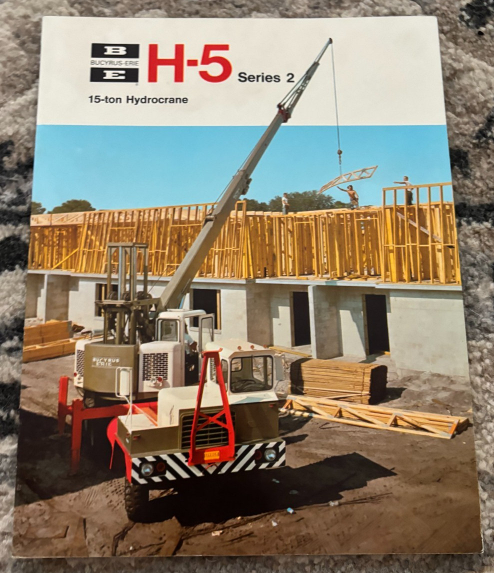 Bucyrus Erie H-5 Series 2 15 Ton HydroCrane Brochure FCCA25