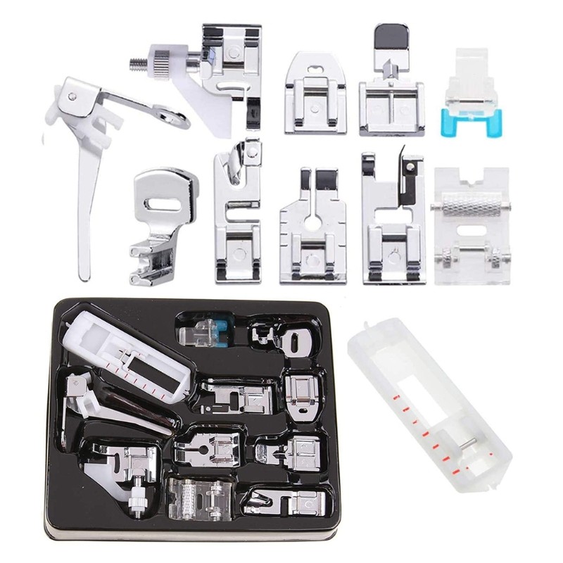 11pcs Presser Foot for Brother Singer Janome Home Sewing Machines Part Accessory