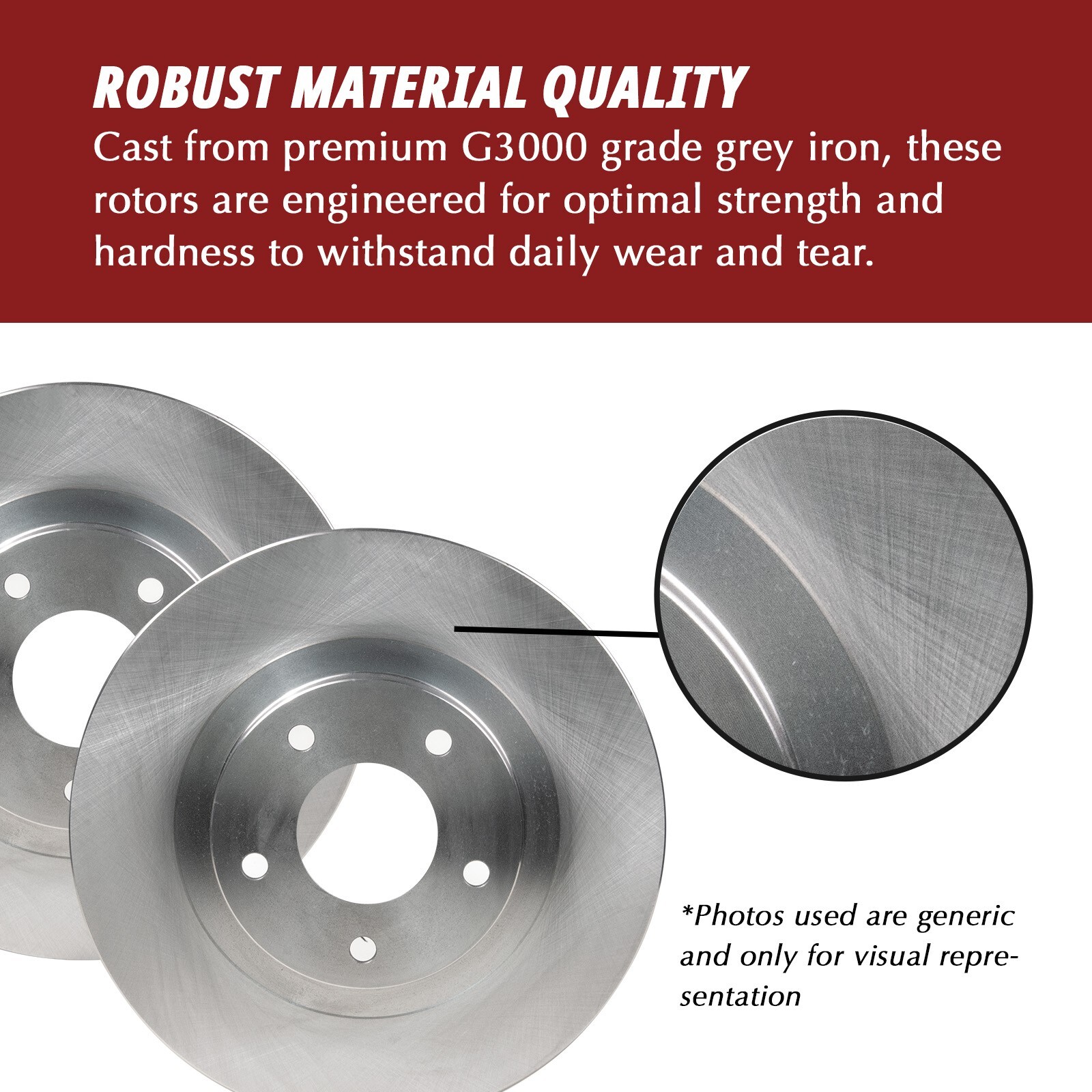 Front Brake Rotors + Ceramic Pads for 2013-2017 Chevy Trax Buick Encore
