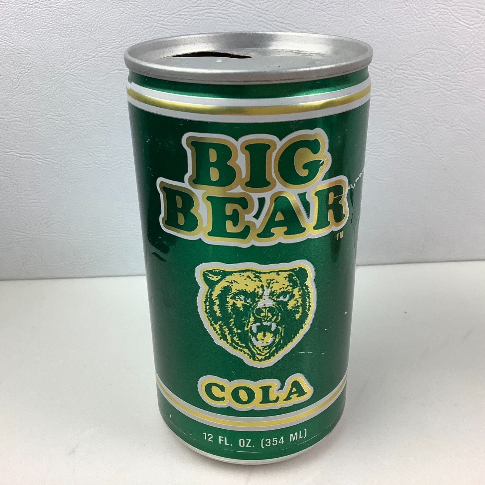 RARE Vintage Baylor University Big Bear Cola Soda Can