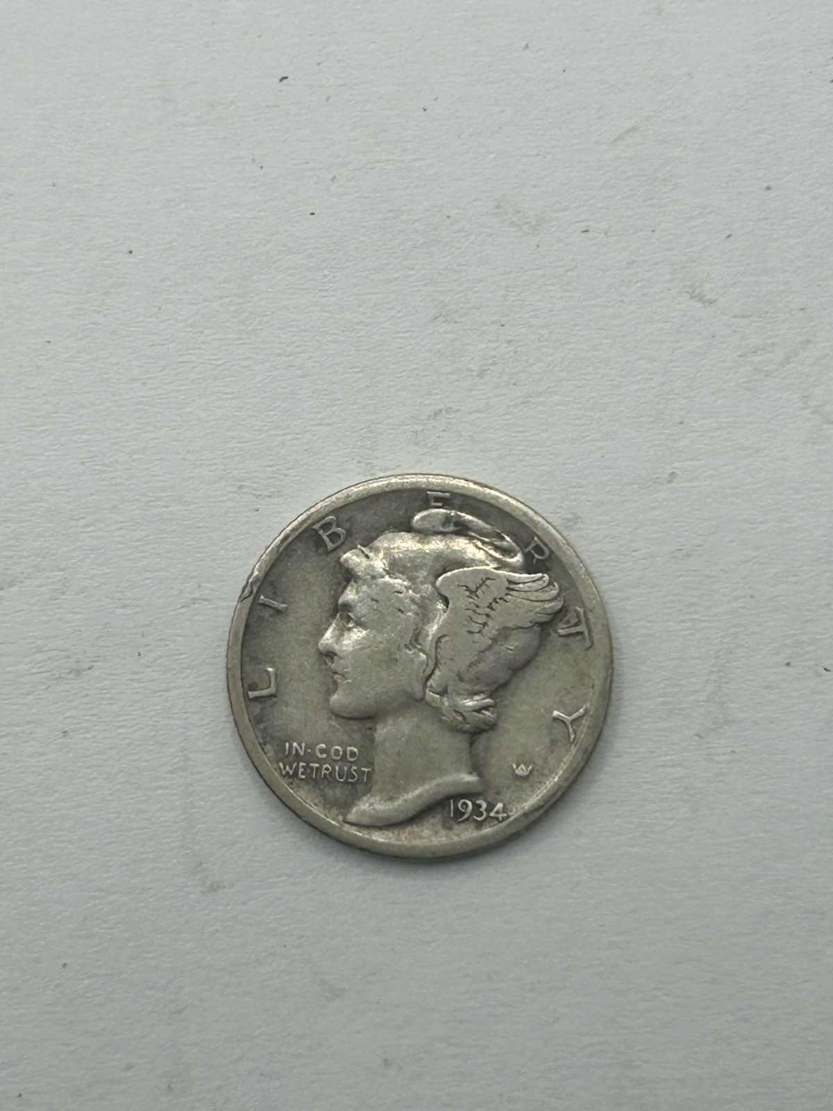 1934 Mercury Dime F
