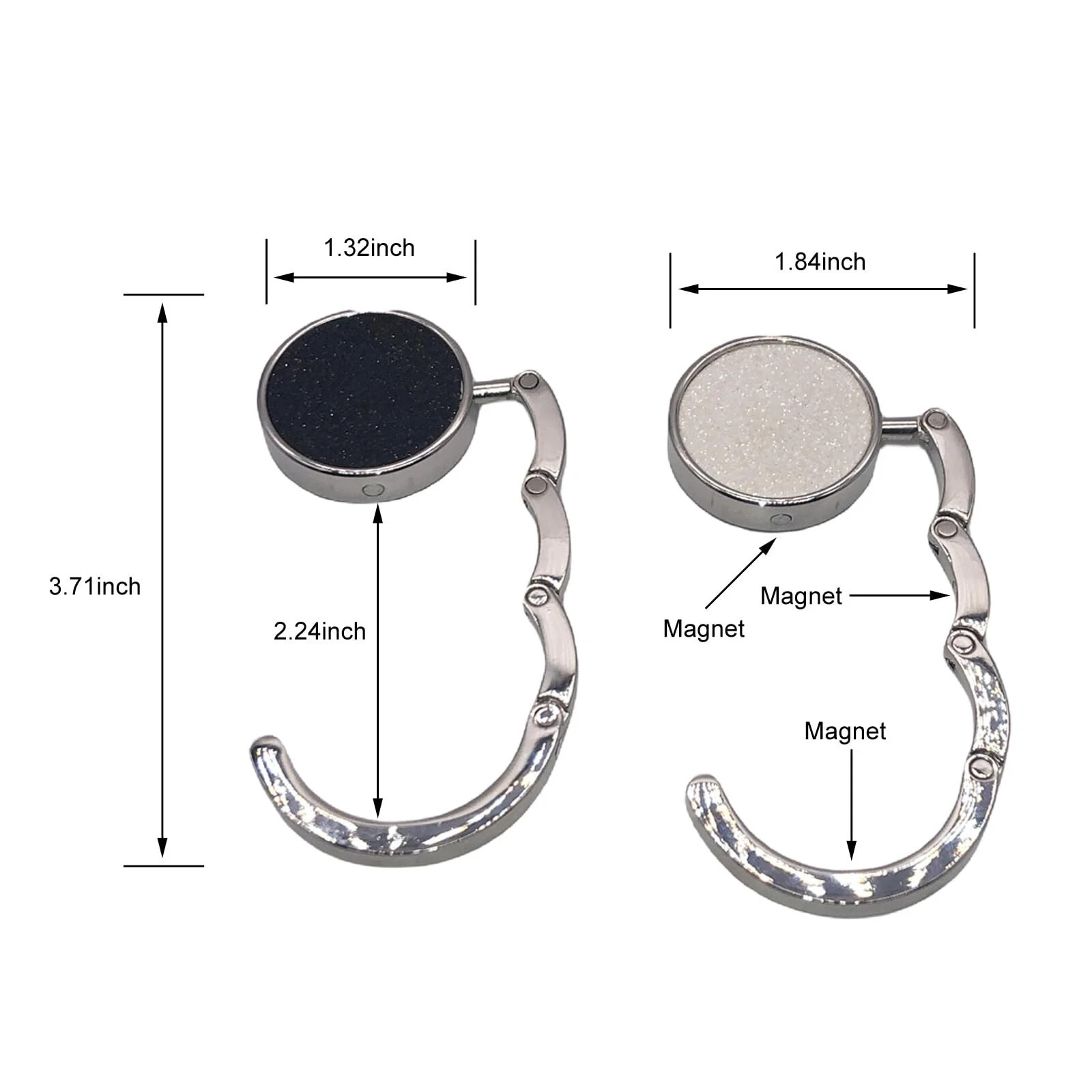 4 Pack Foldable Handbag Hanger Purse Hook Bag Hanger Hook for Table Desk
