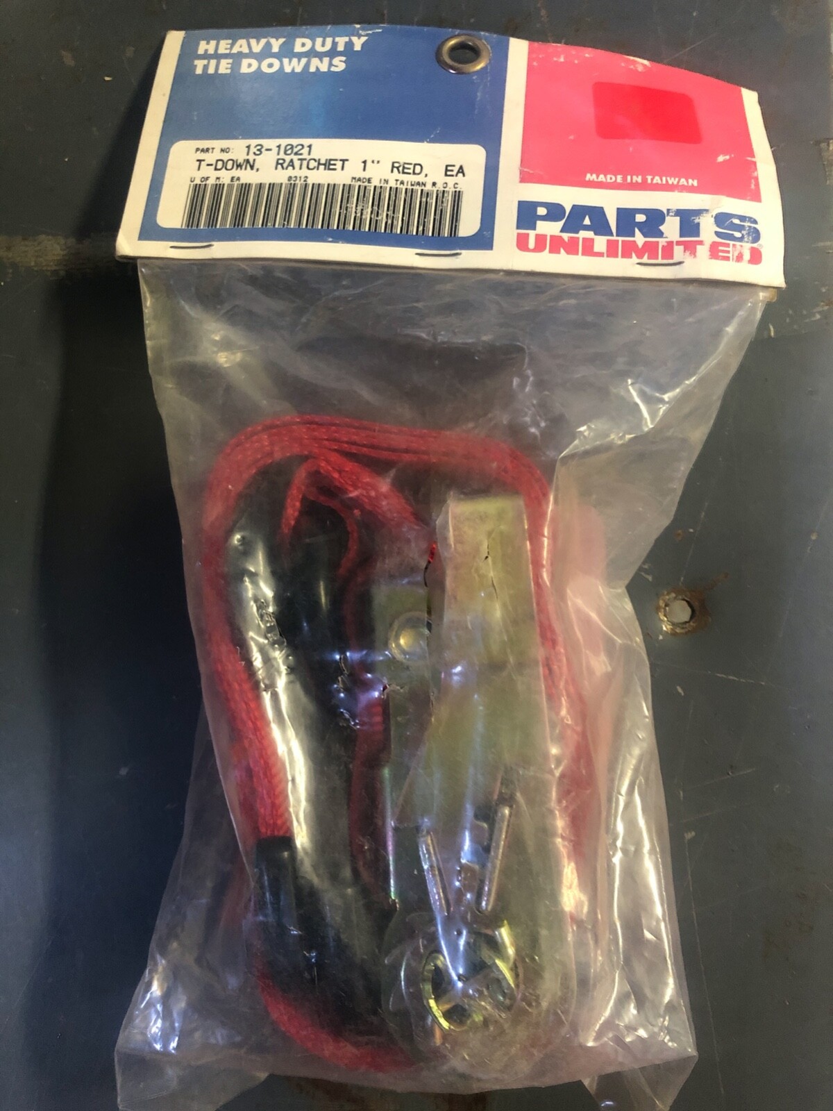 PARTS UNLIMITED 131021 T-DOWN RATCHET 1" RED