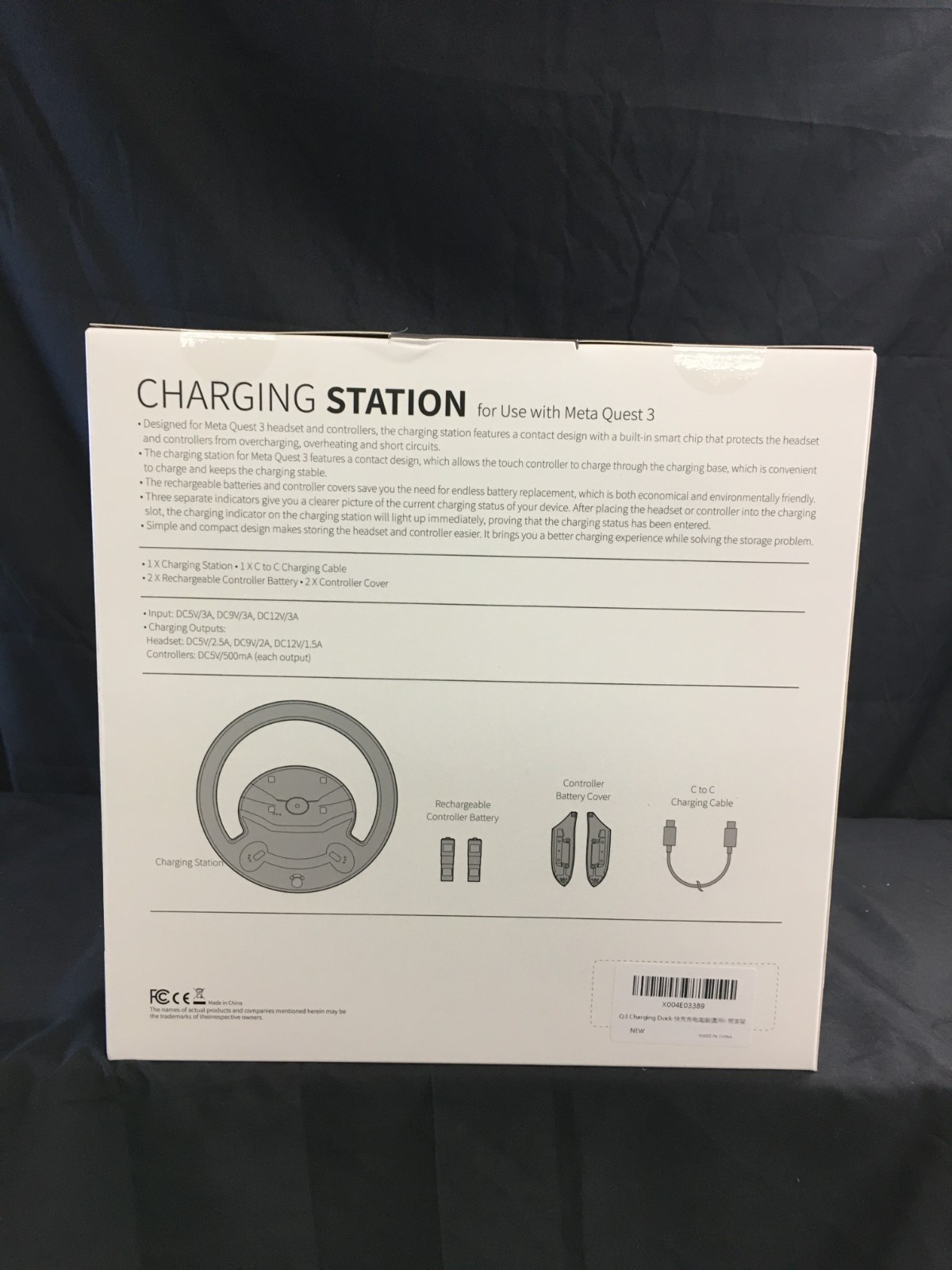 Colelulu Charging Station for Meta Quest 3