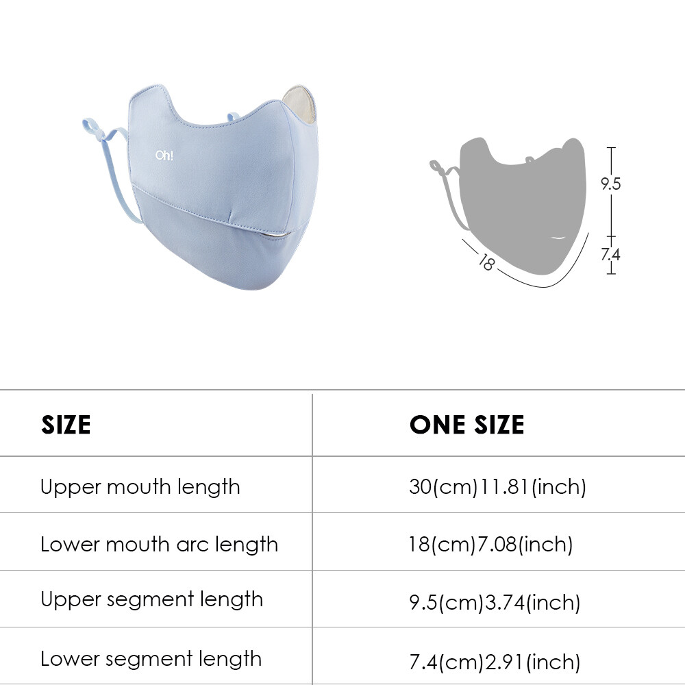 OhSunny Anti-UV Face Cover UPF 50+ Breathable Sun Face Mask for Outdoor Cycling