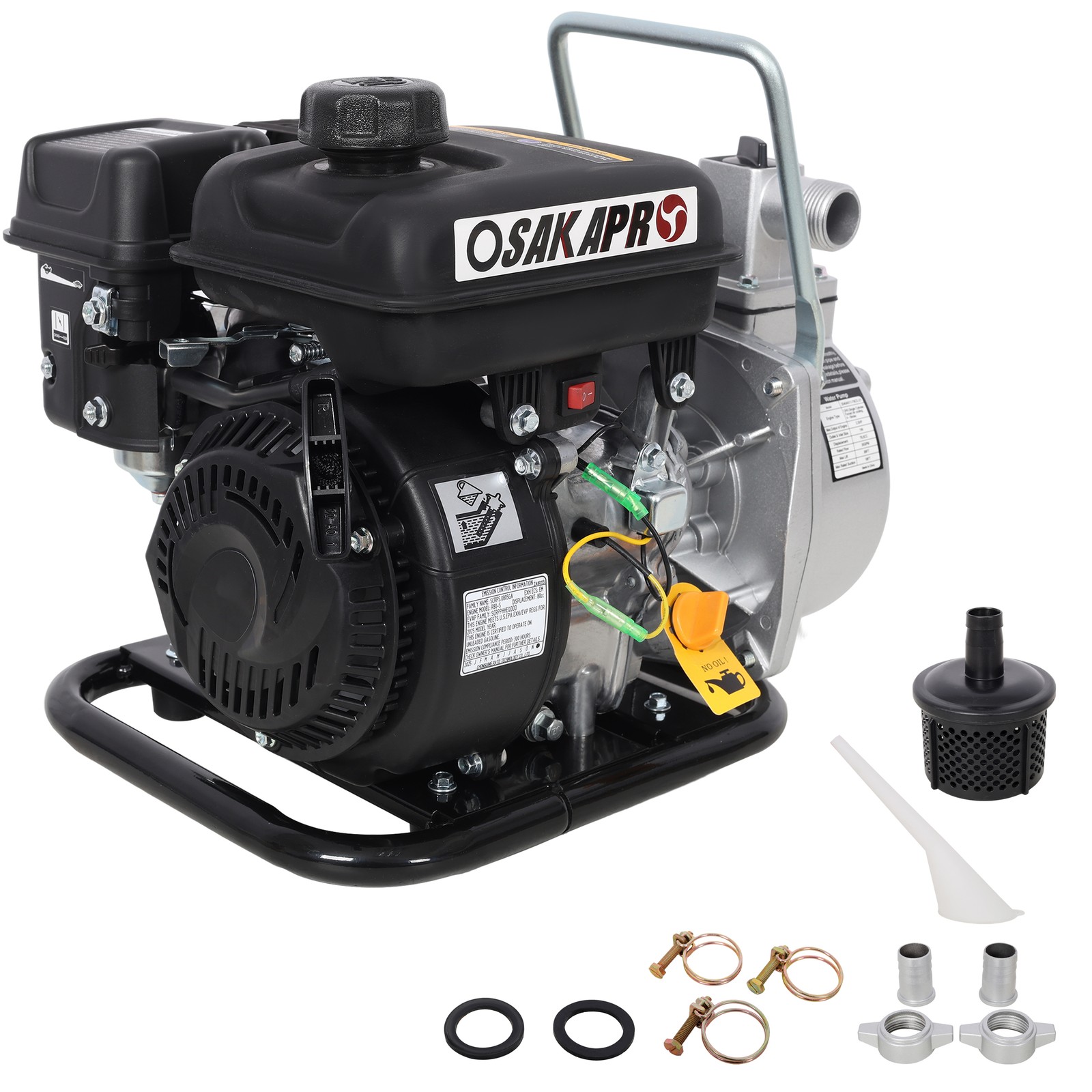 2.5HP 78.5cc 4-Stroke Gas Water Transfer Pump Petrol High Flow Irrigation EPA