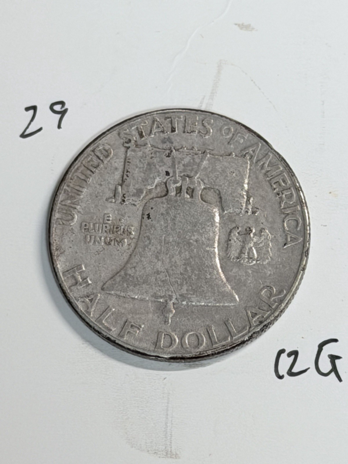 1952 Franklin Half Dollar 50C 90% Silver Circulated US Coin