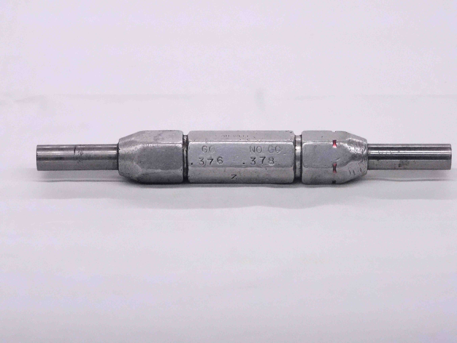 .3760 & .3780 CL Z PIN PLUG GAGE GO NO GO .3750 +.0010 3/8 9.601 mm .376 .378