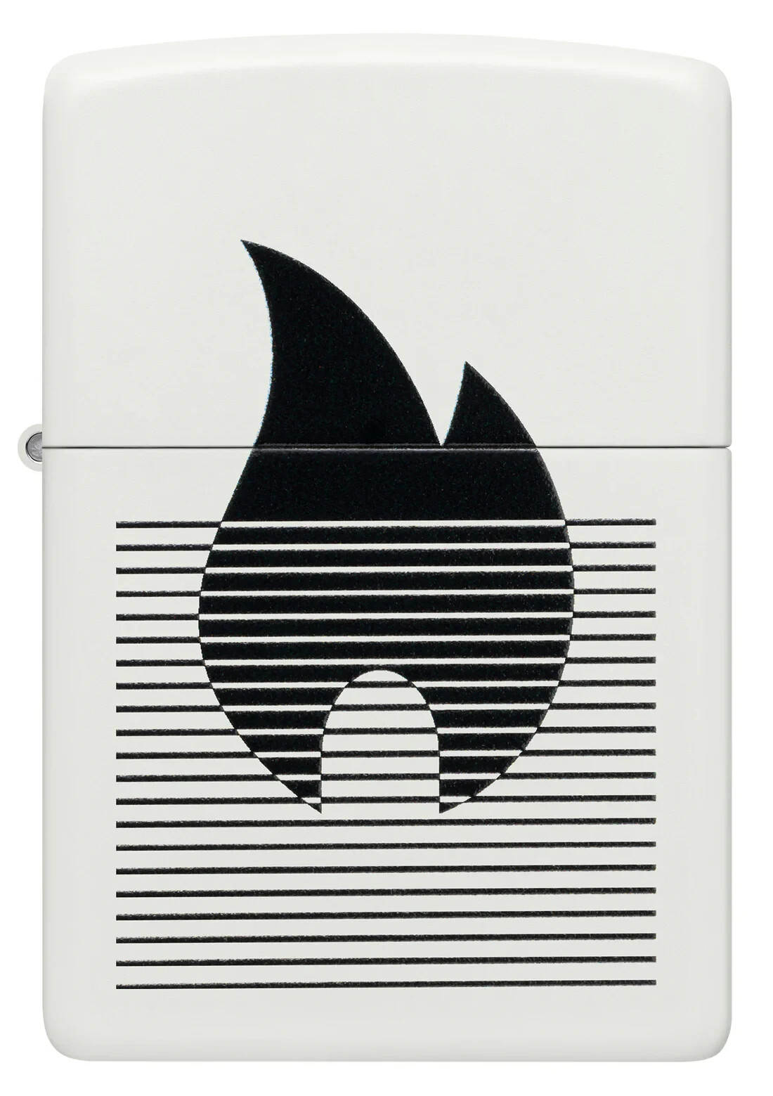 Zippo Flame Gradient Design White Matte Color Image 46485