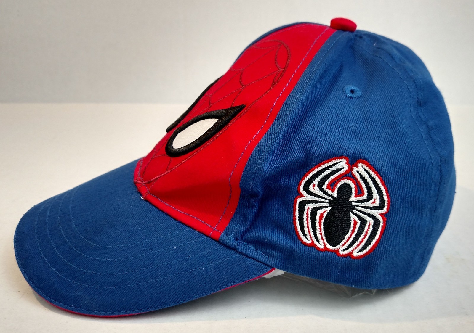 Ultimate Spider-Man Marvel Youth Hat Hook & Loop Adjustable Cap Blue Red
