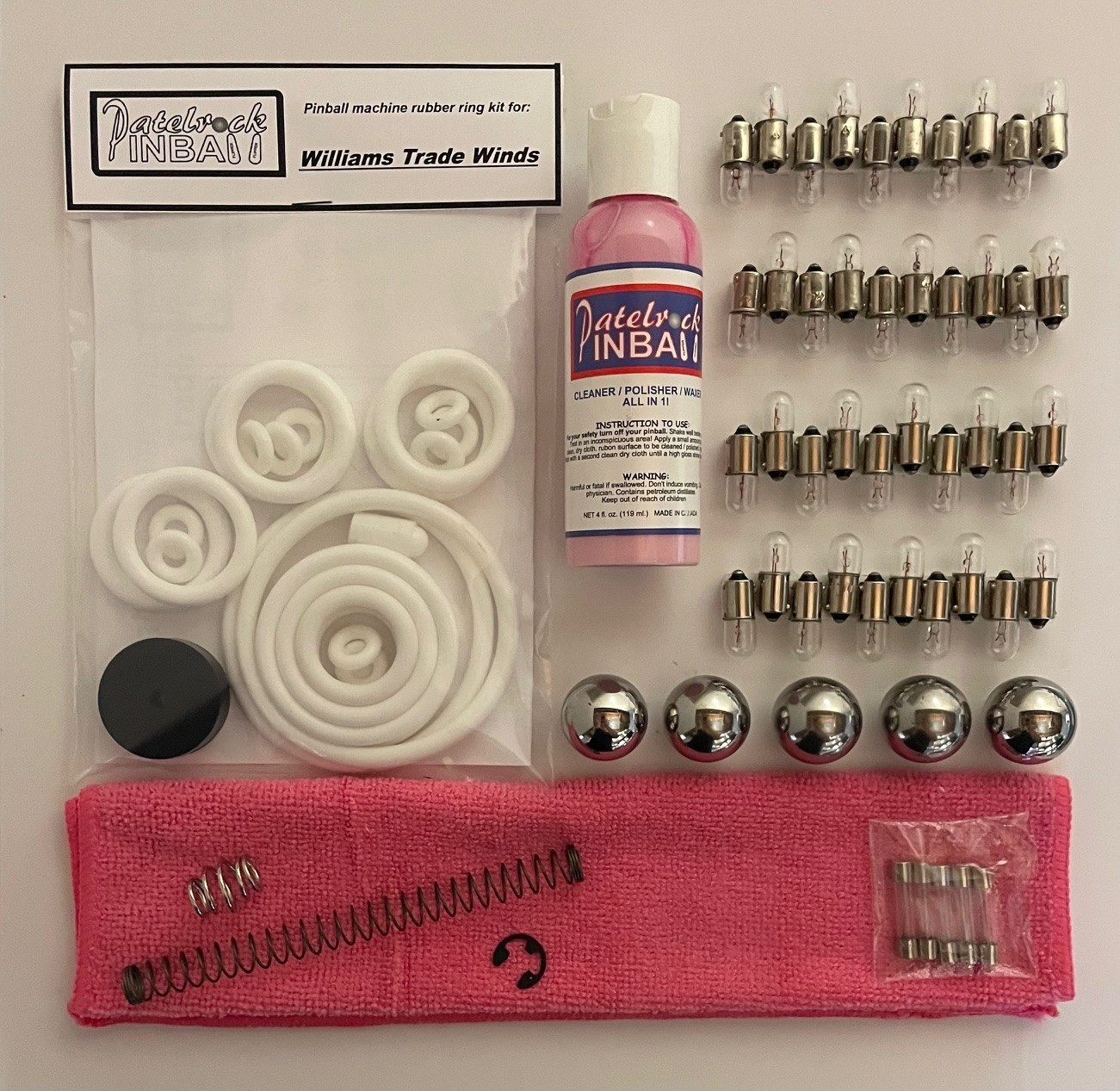 1962 Williams Trade Winds Pinball Machine Maintenance Tune Up Kit