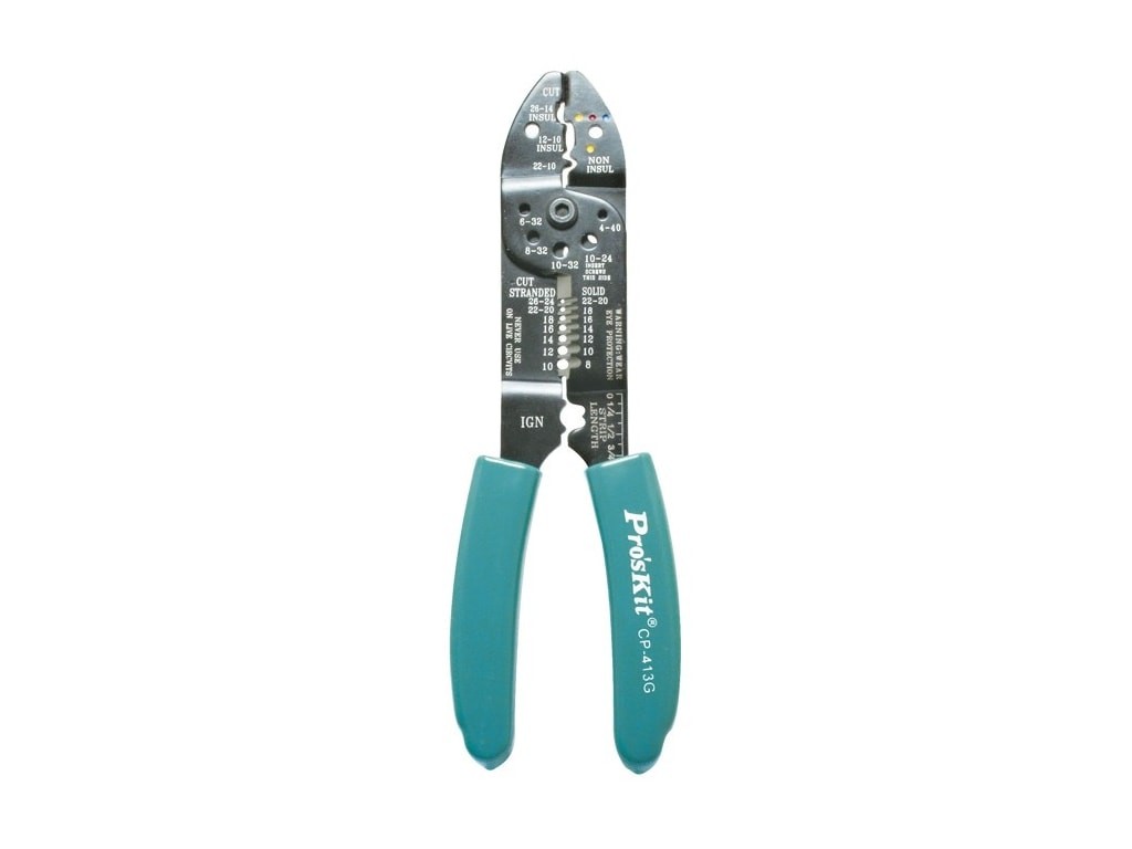 Eclipse Tools CP-413G - Wire Stripper/Crimper AWG 8-26 with Cutting Head