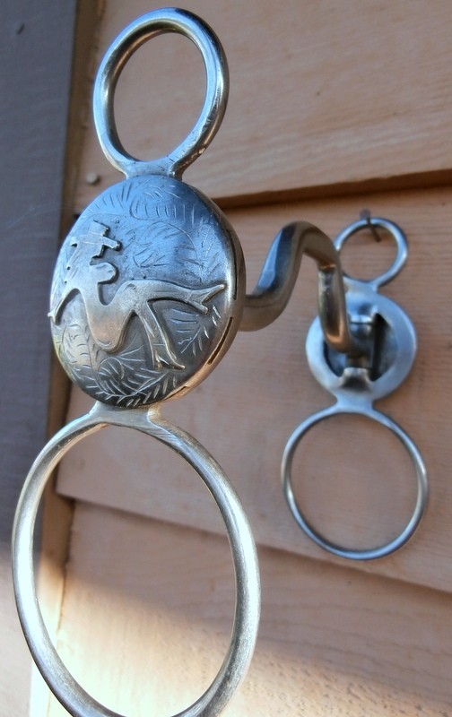 Nude Cowgirl Silver Concho Loose Jaw Short Shank Horse Bit