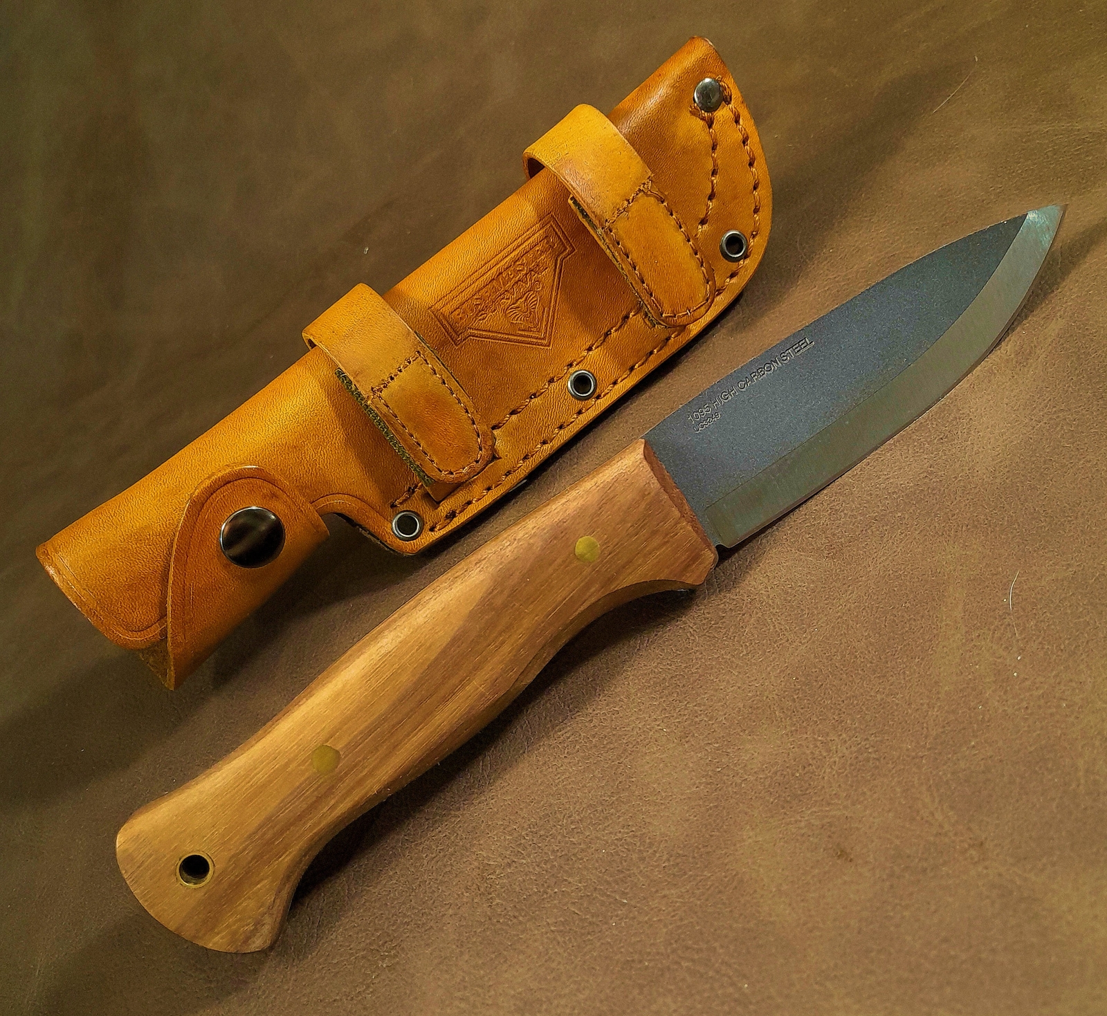 Bushmaster Bushcraft Explorer EDC Camp Knife 1095 High Carbon Steel w/Sheath