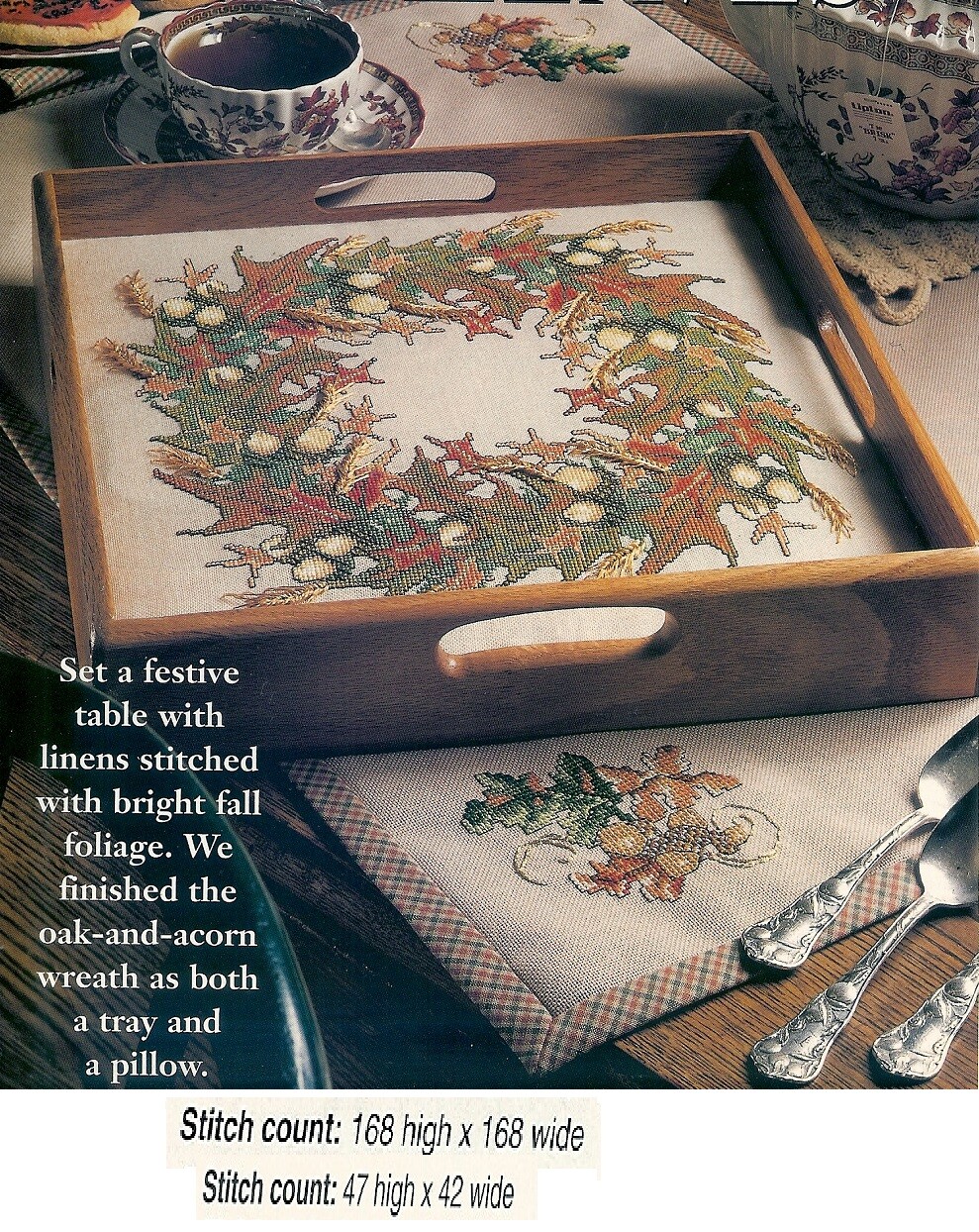 OAK LEAVES  CROSS STITCH PATTERN ONLY  GU - EYUS