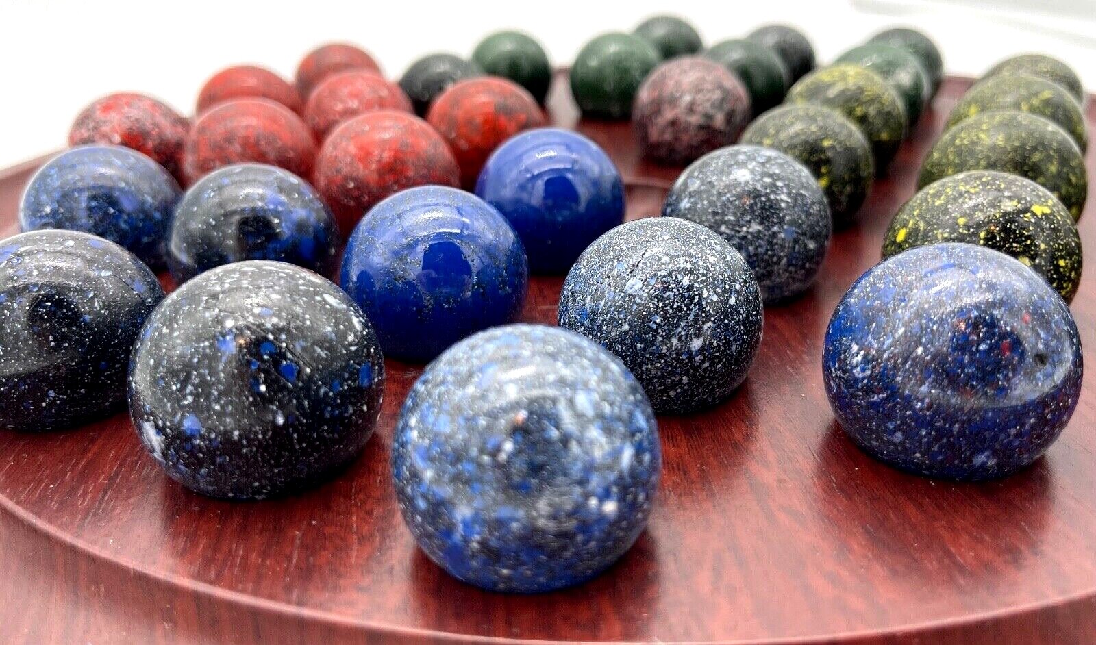 Marble Solitaire Replacement Balls 1.3" Individual Speckled Stone Mover You Pick