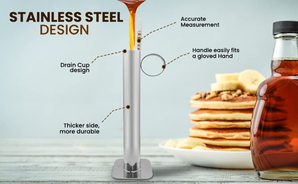Maple Syrup Hydrometer Test Cup - 8 Inch Tree Tapping Cup...