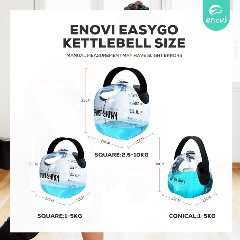 Adjustable Kettlebell 2-22LB Foldable Water-Filled Leak-Proof Training Tool New