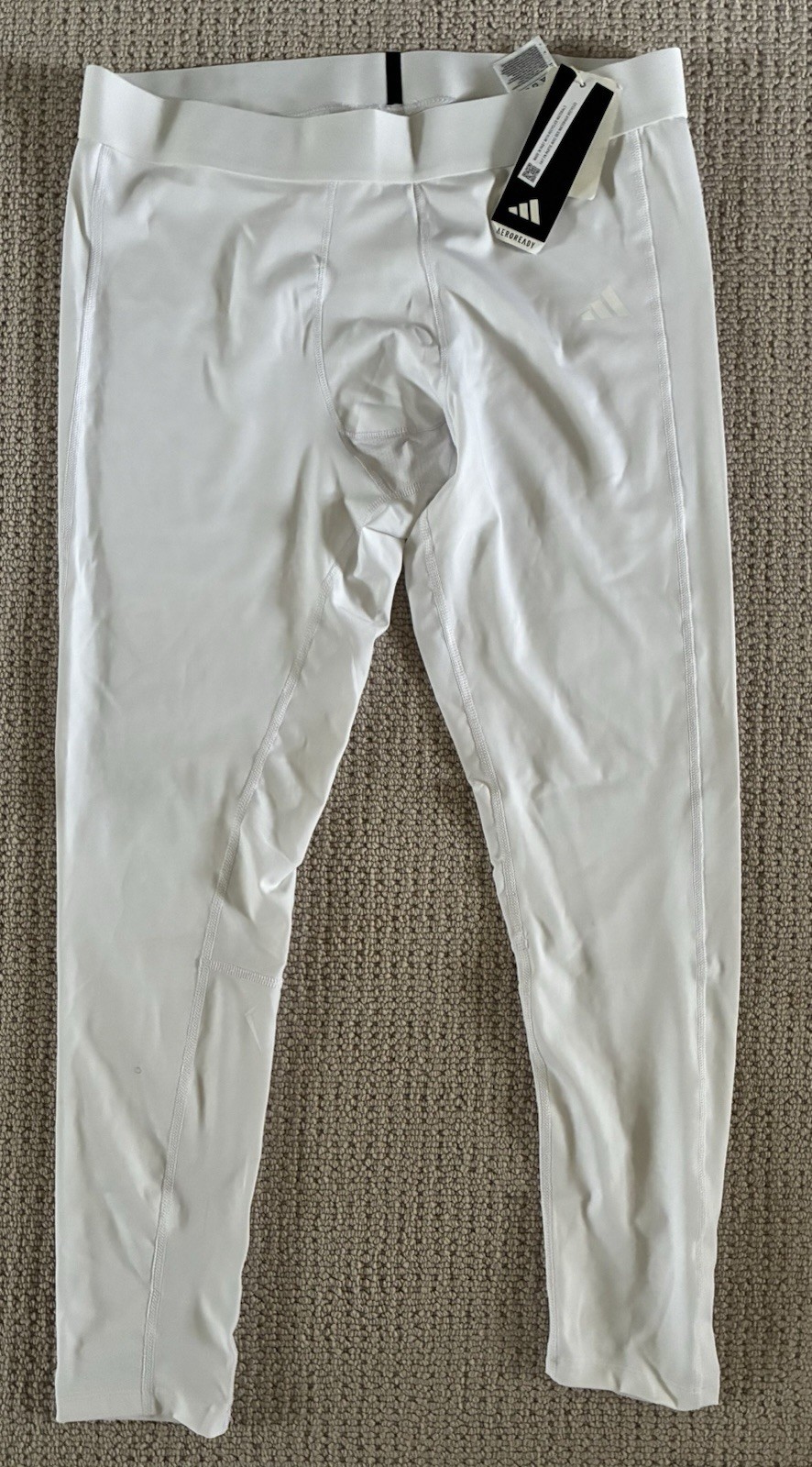 adidas TF LONG TIGHT M AEROREADY White XL Men's Compression Base Layer Bottom