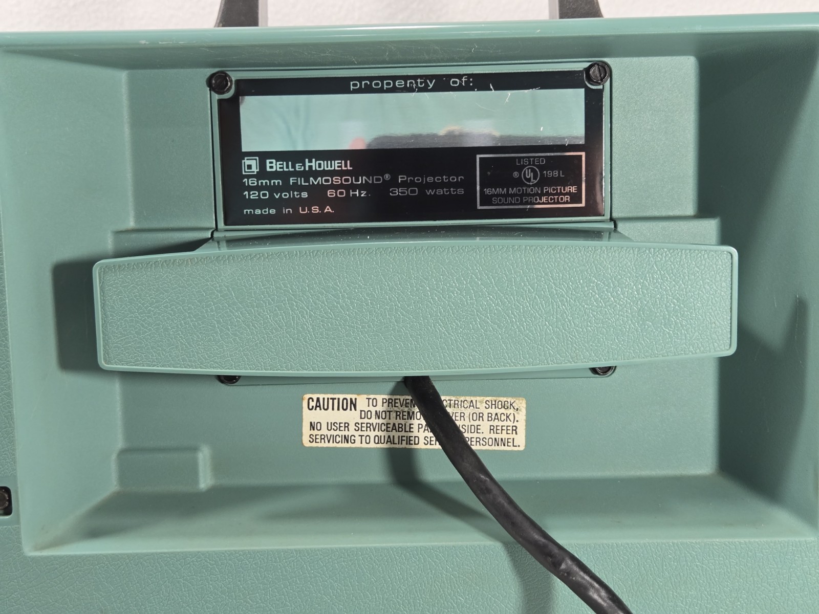 Bell & Howell 1585 C Filmosound 16mm Sound Auto Load Desktop Projector Green