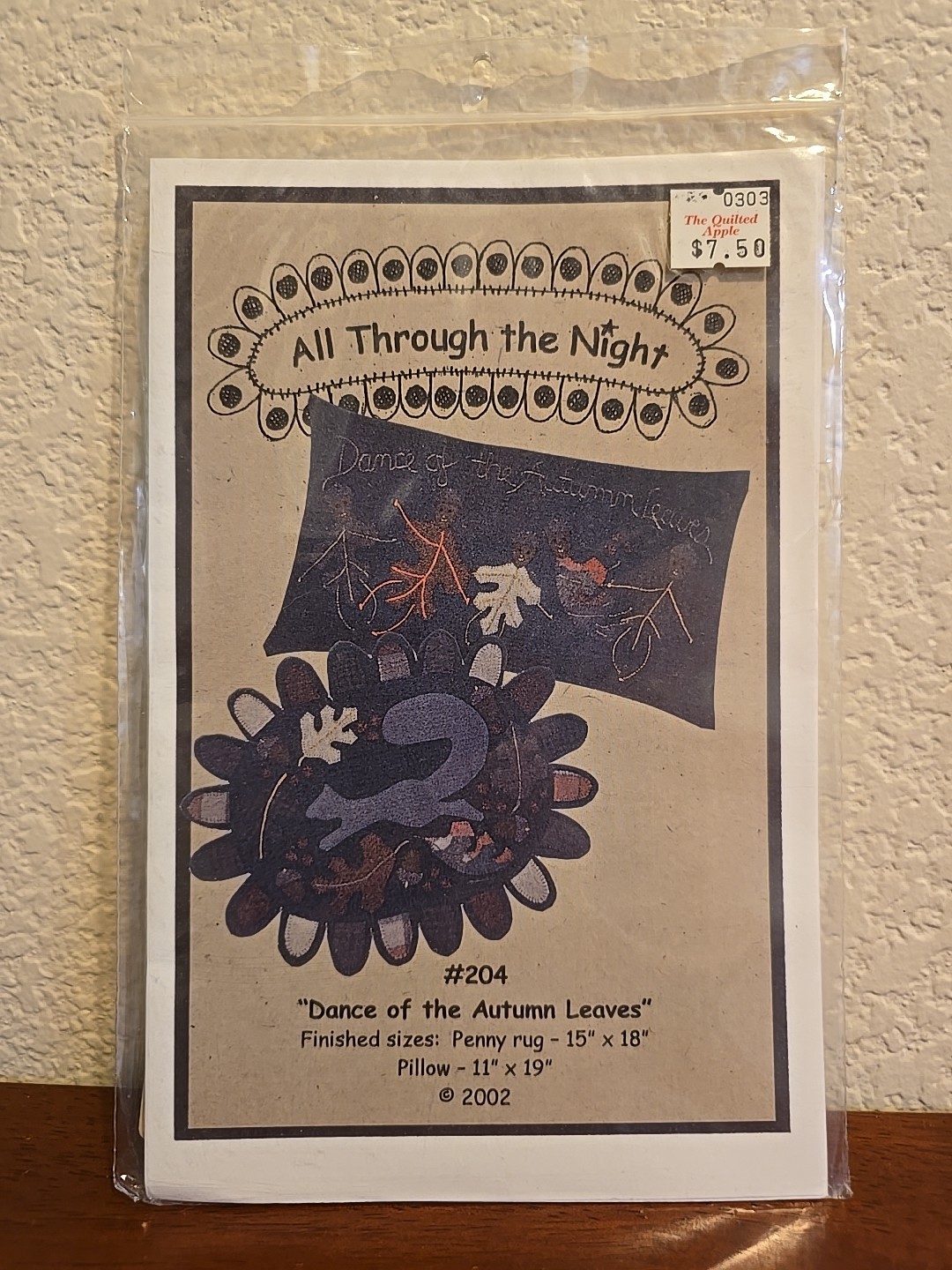 Dance Of The Autumn Leaves All Through The Night Quilt Pattern #204
