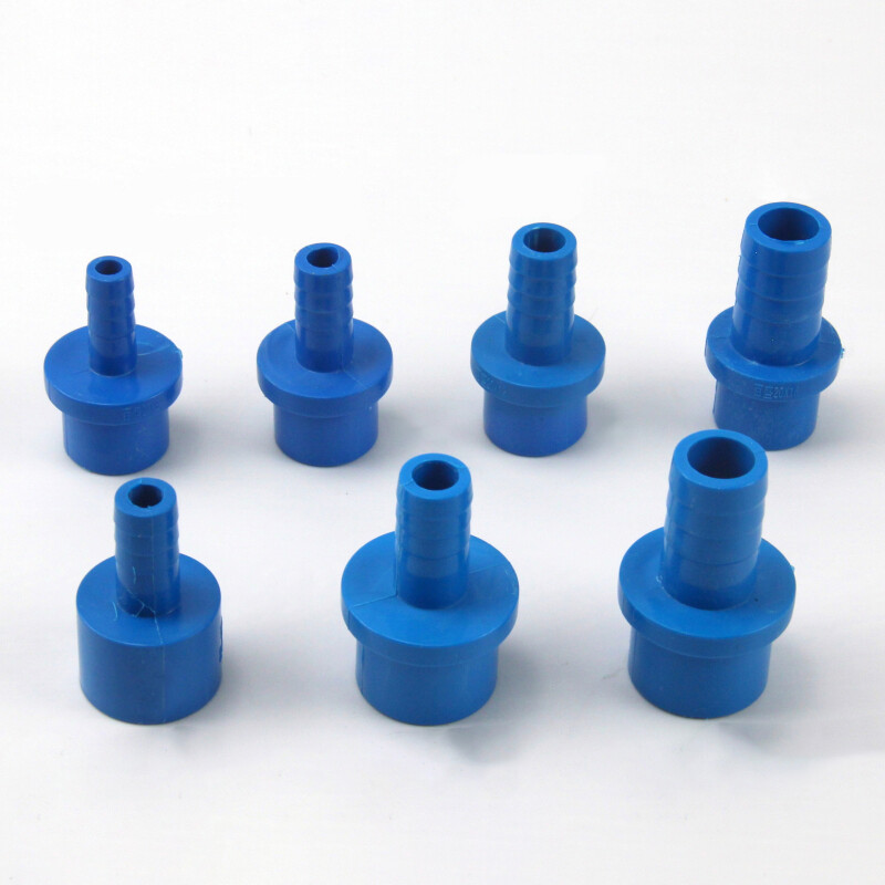 20mm/25mm PVC Barb Pipe Connector Socket Pagoda Fittings Adapter Blue/White