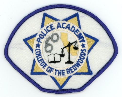 CALIFORNIA CA COLLEGE OF THE REDWOODS POLICE ACADEMY NICE SHOULDER PATCH SHERIFF