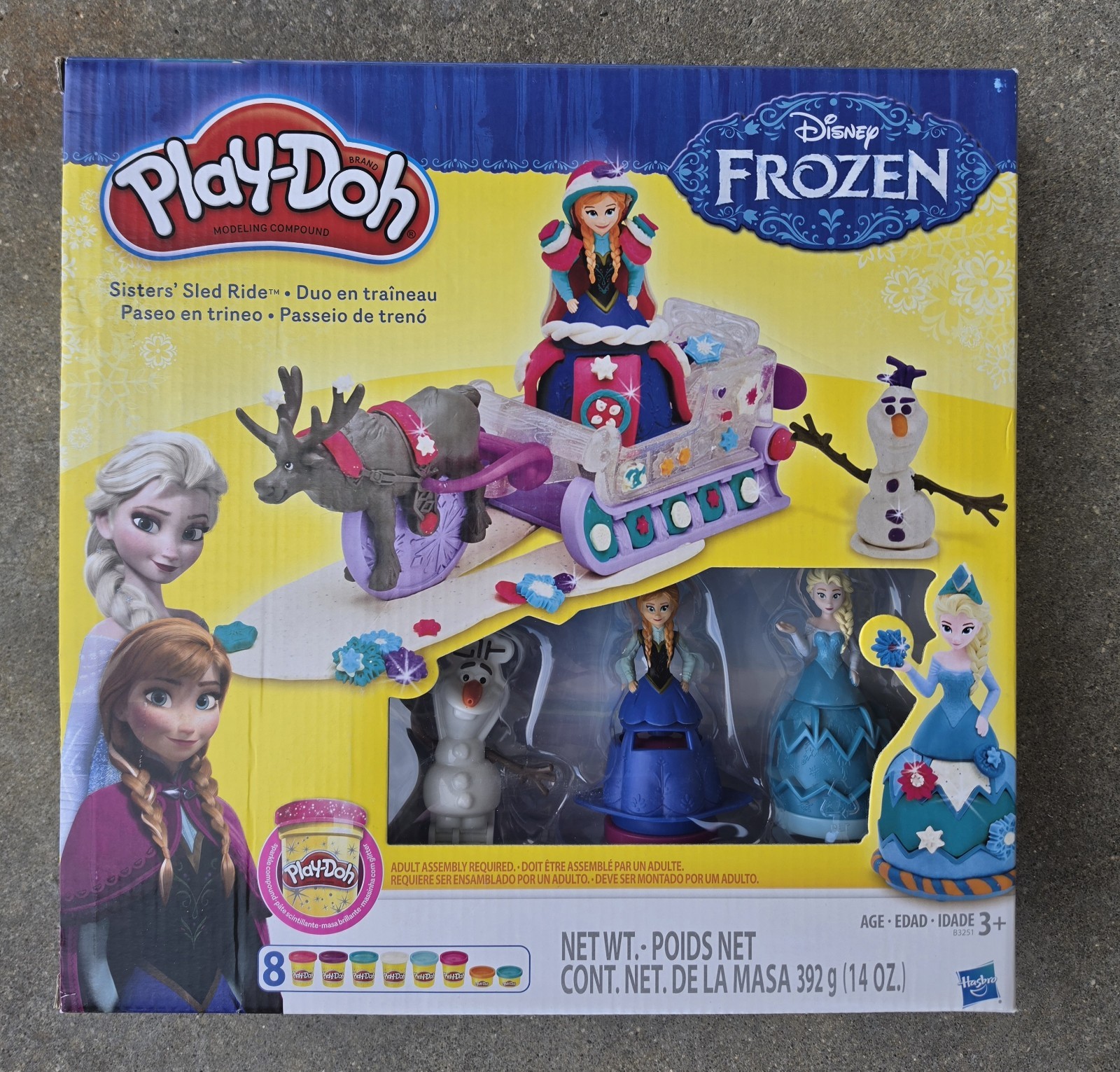 New Play-Doh Set Featuring Disney's Frozen Sister's Sleigh Ride Olaf Anna Elsa