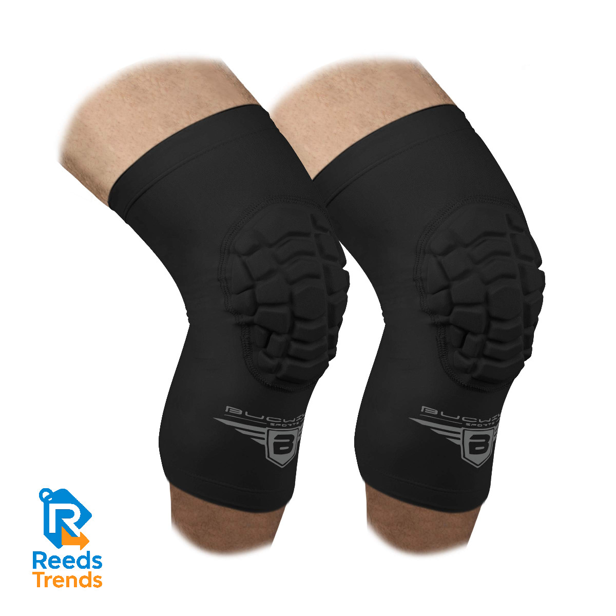Bucwild Sports Volleyball Knee Pads Padded Knee Compression Sleeves Anti-Slip