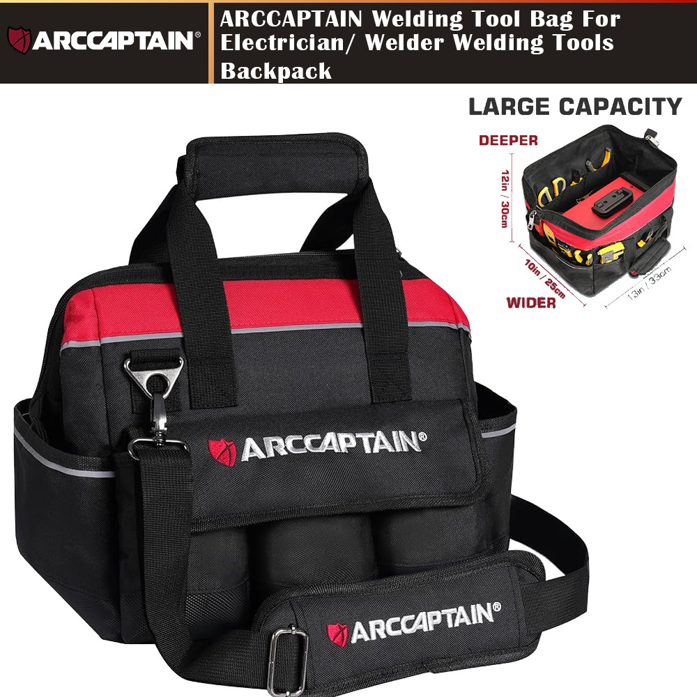 2026 ARCCAPTAIN Welding Tool Bag For Electrician/ Welder Welding Tools Backpack